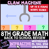 8th Grade Math FREE Back to School Math Review Game - Digi