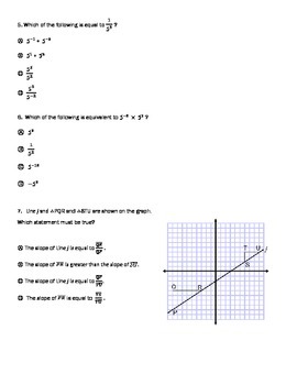 8th Grade Math Final Exam by Brent Parke | Teachers Pay Teachers