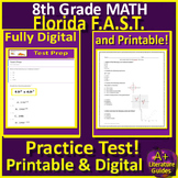 8th Grade Math Florida FAST PM3 Practice Test Simulation F