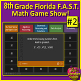 8th Grade Math Florida FAST Game #2 - PM3 Spiral Review Us