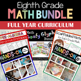 8th Grade Math Full Year Curriculum Bundle | Interactive N