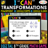8th Grade Math Game DIGITAL | Transformations  | Distance 