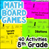 8th Grade Math Games - Math Review - Activities for the En