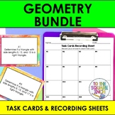 8th Grade Math Geometry Task Card Activity Bundle
