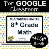 Preview of 8th Grade Math Digital Curriculum Resources Bundle ⭐ Distance Learning