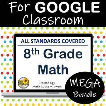 Preview of 8th Grade Math Digital Curriculum Resources Bundle ⭐ Distance Learning