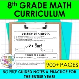 8th Grade Math Guided Notes Curriculum | No Prep Notes & Practice