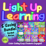 8th Grade Math Guided Notes Pre Algebra Color Coded BUNDLE