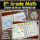 8th Grade Math Interactive Notebook with Guided Notes and 