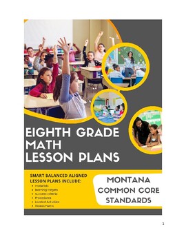 Preview of 8th Grade Math Lesson Plans - Montana Common Core