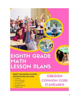 Preview of 8th Grade Math Lesson Plans - Oregon Common Core