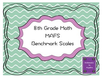 Preview of 8th Grade Math MAFS Benchmark Scales