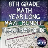 8th Grade Math Maze Teacher's Guide