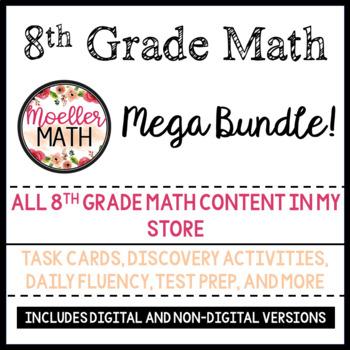 Preview of 8th Grade Math Mega Bundle