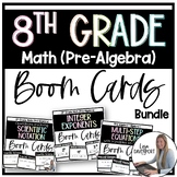 8th Grade Math Pre Algebra Boom Cards
