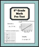 8th Grade Math Pre- Test
