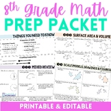 8th Grade Math Summer Prep Packet