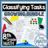 8th Grade Math End of Year Printable Classifying Activitie