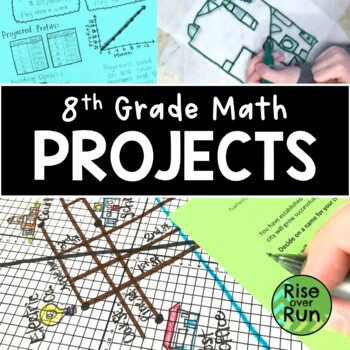 Preview of 8th Grade Math Projects Bundle for the End of the Year