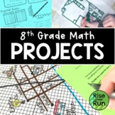 8th Grade Math Projects Bundle for the End of the Year