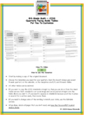 8th Grade Math Quarterly Pacing Guide Template for CCSS - 
