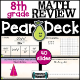 8th Grade Math Review Digital Activity for Pear Deck/Googl