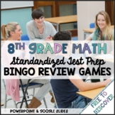8th Grade Math Review Games Bundle