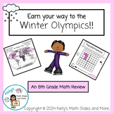 8th Grade Math Review Project (PBL) - Earn Your Way to the