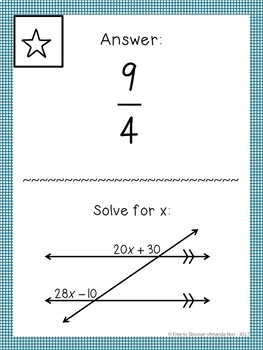 8th Grade Math Review Scavenger Hunt Activity by Free to Discover