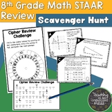 8th Grade Math STAAR Review Scavenger Hunt