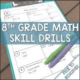 Math Intervention for Middle School | 8th Grade Math Skill Drills