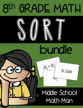 8th Grade Math Sort Bundle