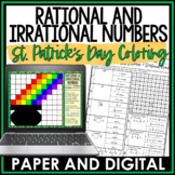 8th Grade Math St. Patrick's Day Activity Rational and Irr