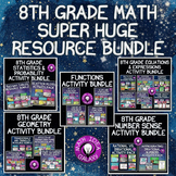 8th Grade Math Year Long Activities Bundle