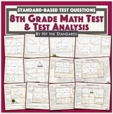 8th Grade Math Test & Analysis STAAR Practice Review Benchmark 
