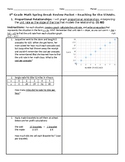 8th Grade Math Test Practice Exam Review Packet w Digital 
