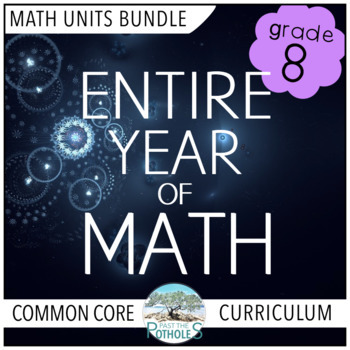Preview of 8th Grade Common Core Math: Entire Year of Lesson Plans, Activities, Assessments