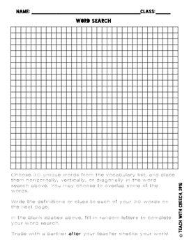 8th Grade Math Vocabulary Worksheets and Activities by ...