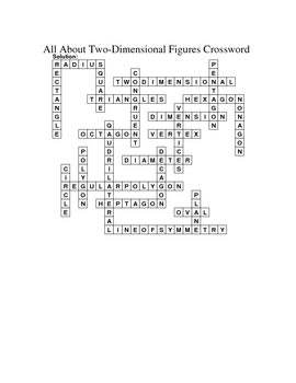 8th Grade Math Vocabulary Crossword Puzzles by Ralynn Ernest Education