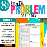 8th Grade Math Word Problem of the Day: Summer Math Proble