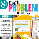 8th Grade Math Word Problem of the Day | November Math Pro