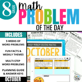 8th Grade Math Word Problem of the Day | October Math Prob