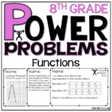 8th Grade Math Word Problems Functions Math Review Test Prep
