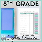 8th Grade Mathematics Digital Activities Bundle
