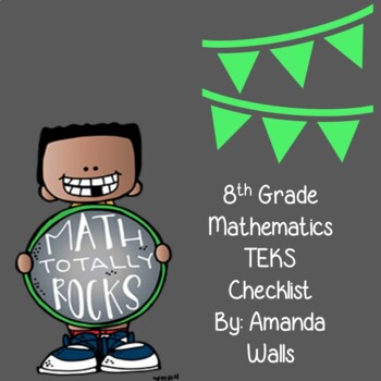 Preview of 8th Grade Mathematics TEKS Checklist