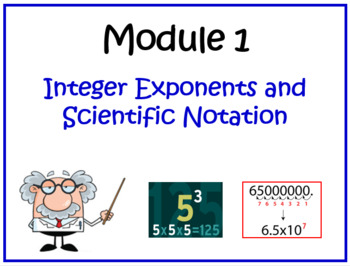 Preview of 8th Grade Module 1 (Compatible w/ Eureka Math)