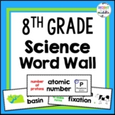 8th Grade Science Word Wall - 319 Words!