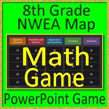 Preview of 8th Grade NWEA MAP Math Test Prep Game #1 - RIT Bands 231 - 250+