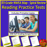 8th Grade NWEA Map Reading Test Prep Practice Testing Prin