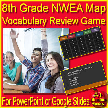 Preview of 8th Grade NWEA Map Vocabulary Game - Reading Test Prep